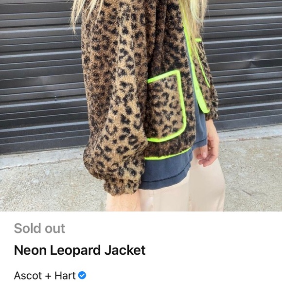 Leopard / Neon jacket (Medium) Ascot and Hart - Picture 2 of 6